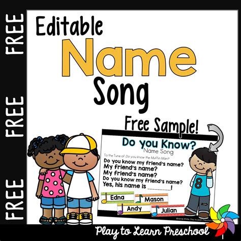 Free Name Song - Play to Learn Preschool