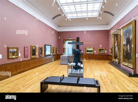 Interior of Aberdeen Art Gallery, Aberdeen, Scotland, UK Stock Photo ...