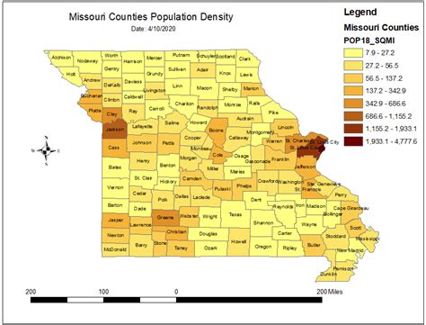 Missouri Population Density (data from 2018) : r/missouri