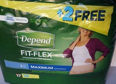 Depend FIT-FLEX Incontinence Underwear for Women, Maximum Absorbency, L, Tan 19 | eBay