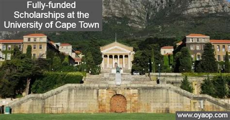 Fully-funded Scholarships at the University of Cape Town | OYA Opportunities