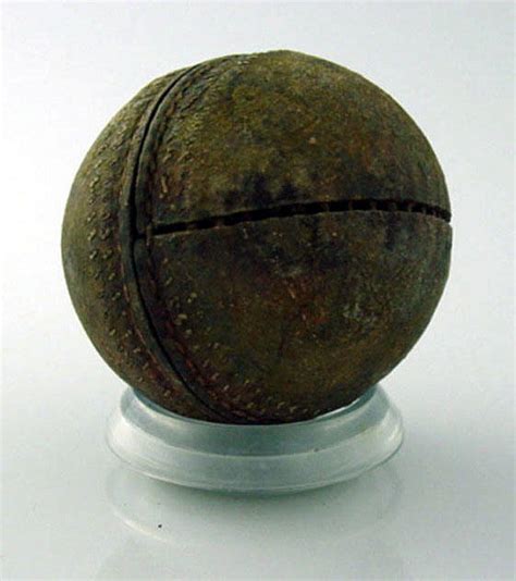 Used cricket ball, details unknown - Australian Sports Museum