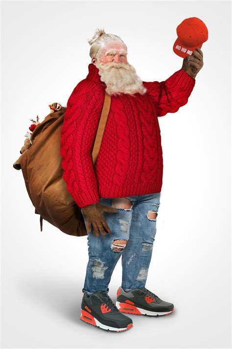 Dressing Santa according to Google Trends | Hipster santa, Santa outfit ...