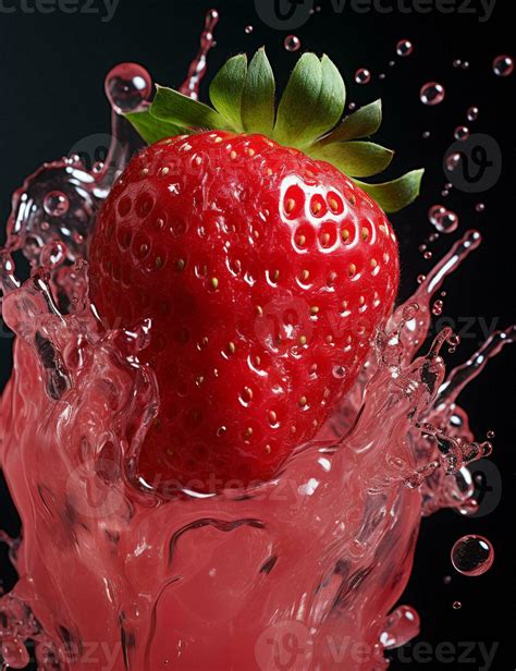 Colorful strawberry splash photo 29638559 Stock Photo at Vecteezy