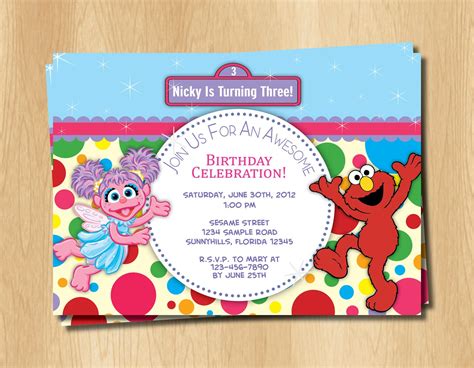 Abby Cadabby And Elmo Birthday Invitation by CreativeStarDesigns, $8.00 | Elmo birthday ...