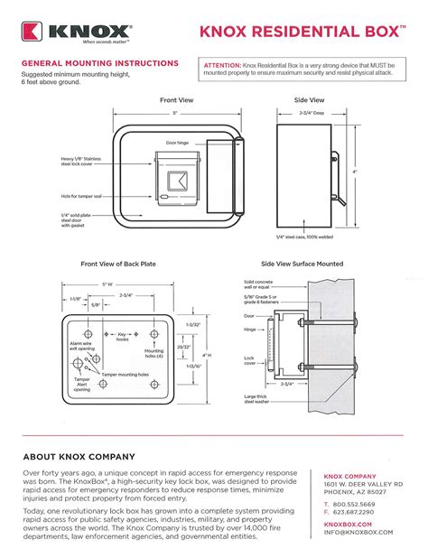 Knox Box Information - Grand Fire Protection District No.1