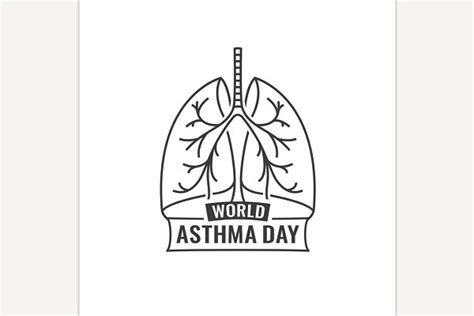 Asthma Day Logo | Pre-Designed Illustrator Graphics ~ Creative Market