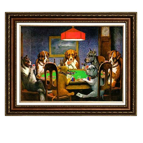 Buy Eliteart-Dogs Playing Poker by Cassius Marcellus Coolidge Oil ...