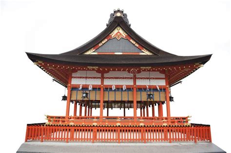 Japanese Temple White Background Stock Image - Image of peaceful, shinto: 32736247