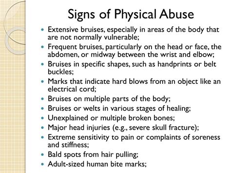 Identifying Different Types Of Abuse And Signs 367