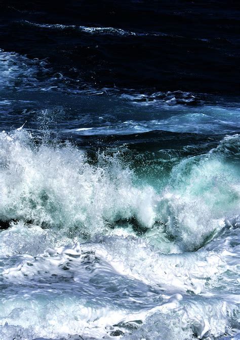 Ocean Waves in Dark Blue Photograph by PrintsProject - Pixels