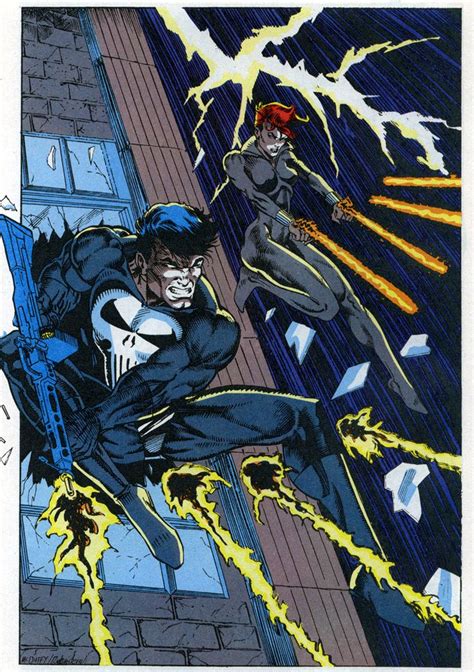 Punisher & Black Widow | Black widow, Punisher comics, Punisher