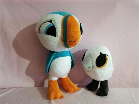 Custom plush toys inspired by puffin rock oona and baba. | Etsy