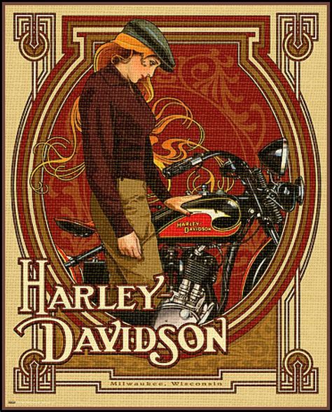 Jual poster harley davidson 2021