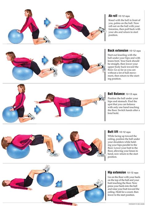 Exercising For A Healthy Back - Bad Backs, Health News | Excercise ball workout, Yoga ball ...