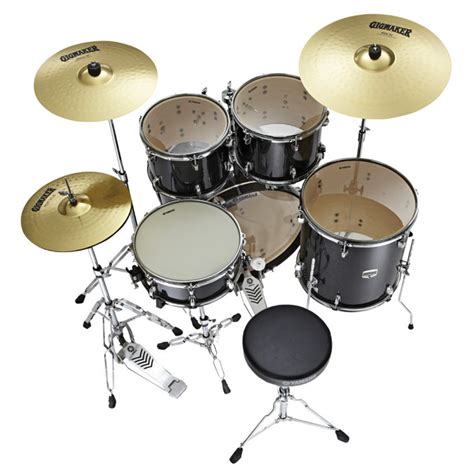 Yamaha Gigmaker 20'' Fusion Drum Kit, Black Glitter at Gear4music.com