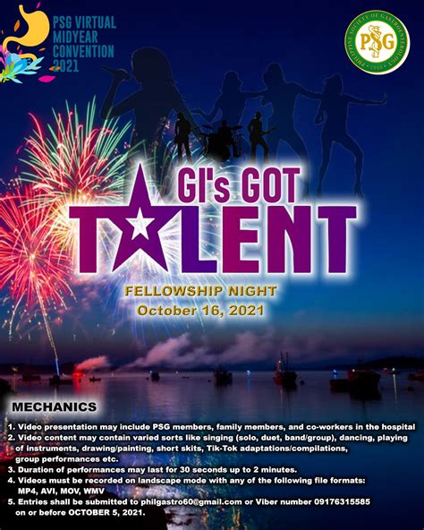 Philippine Society of Gastroenterology on Twitter: "Join the 'GI's Got Talent' and the 'Give ...