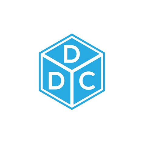 DDC letter logo design on black background. DDC creative initials letter logo concept. DDC ...