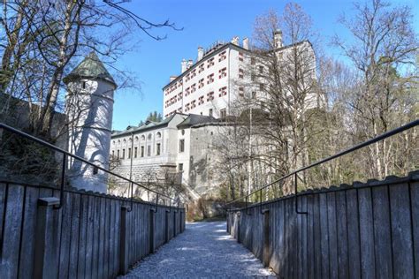 Tyrol, Austria - April 1, 2019 : Ambras Castle or Schloss Ambras Innsbruck is a Castle and ...