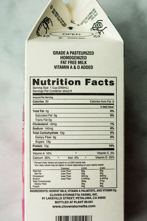 a2 whole milk nutrition facts - bassolinomagda