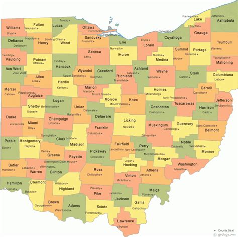 Map Of Ohio And Surrounding States - Printable Map