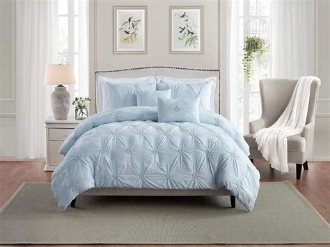 light blue comforter