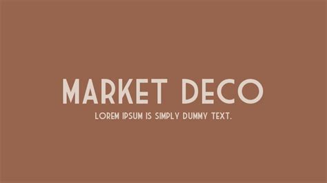 Market Deco Font : Download Free for Desktop & Webfont