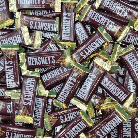 Buy Hershey's Milk Chocolate with Almonds Snack Size Candy Bars - Crunchy Whole Almonds and ...