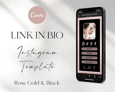 Link in Bio Template Instagram Landing Page Instagram Bio | Etsy