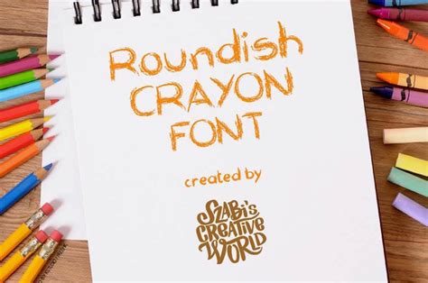 25+ Crayon Fonts to Color Your Designs - The Designest