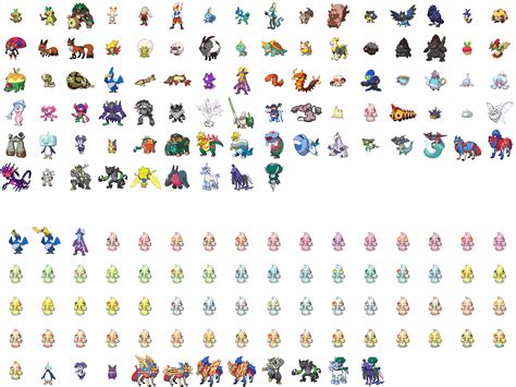 All Pokemon Sprites Gen 8 - estrelaspessoais