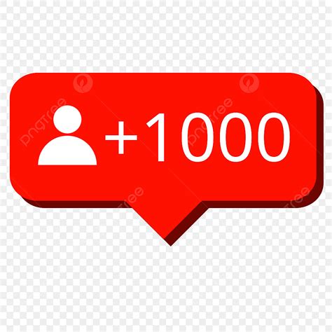 1000 Followers PNG Transparent, 1000 Followers Social Media Icon ...