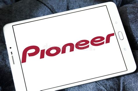 Pioneer Corporation logo editorial stock photo. Image of entertainment - 100357358