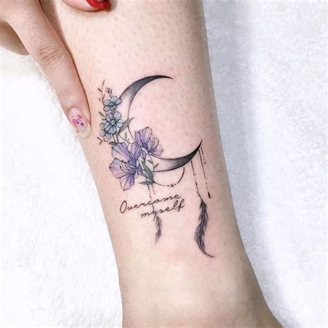 flower moon🌙 . . . #애리타투 #tattoo #tattoos #tattooed #moontattoo # ...