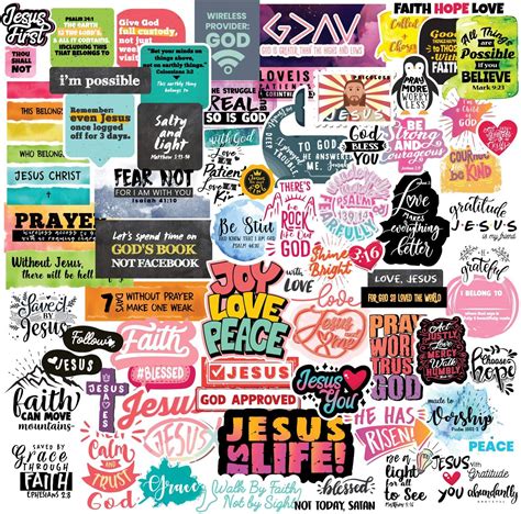 Free Christian Stickers - Bible Verse Stickers Printable - Howcrafts.co