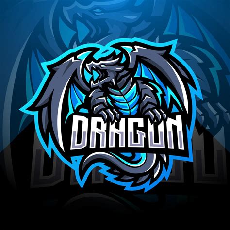 Dragon esport mascot logo design 2549727 Vector Art at Vecteezy