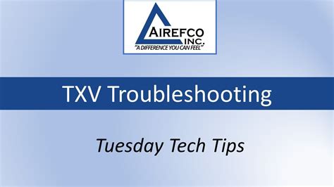 TXV Troubleshooting - YouTube