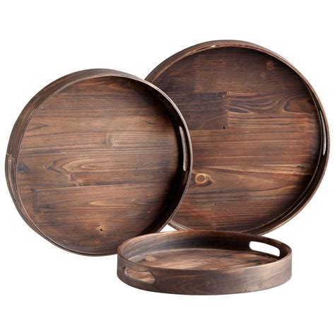 Round Wooden Tray | Foter