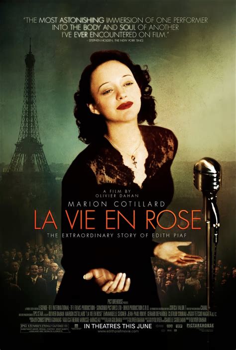 Now Brewing: LA VIE EN ROSE: The extraordinary life of Edith Piaf and the astounding portrayal ...