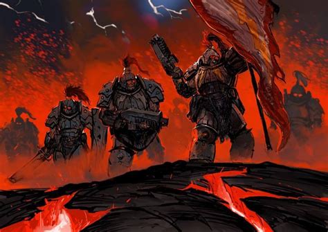 wh40kartwork: “ Thunder Warriors by Ronan Toulhoat ” | Warhammer, Warhammer fantasy, Warhammer ...