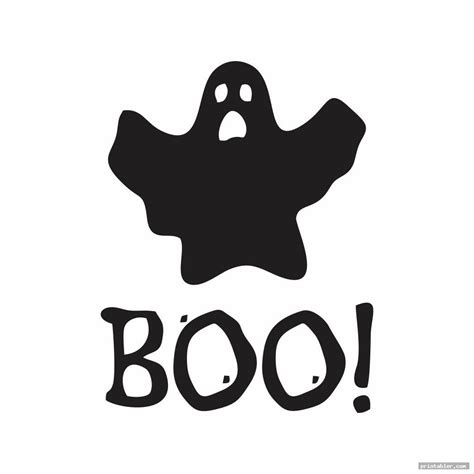 Boo Letters Printable - Ghost, Pumpkin, Cool! - Gridgit.com