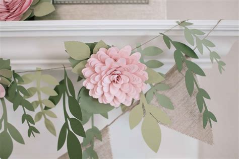 How to Decorate with Paper Garland + Flowers | Emmaline Bride