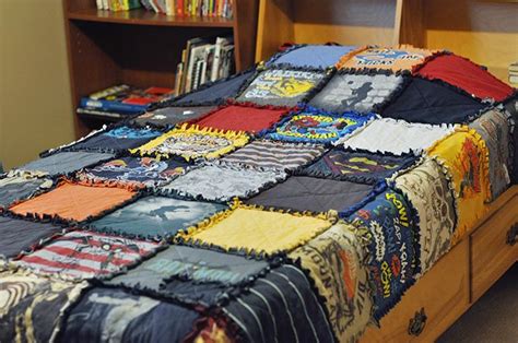 Old T-Shirt Quilt {This is what I've been saving my son's t-shirts for ...