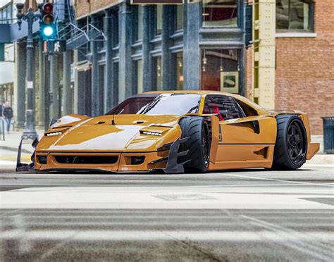 Ferrari F40: ecco una versione widebody con motore centrale V12 | Auto ...