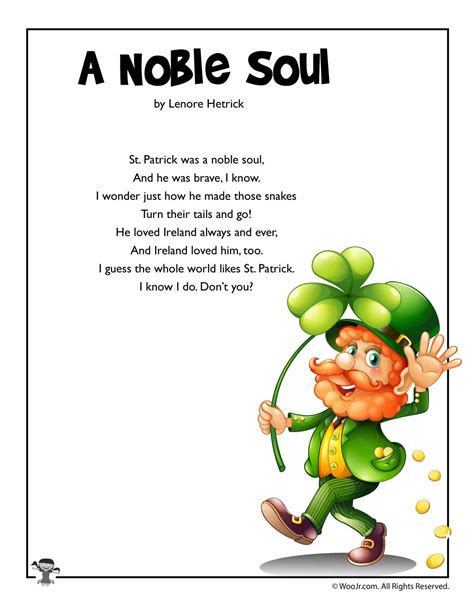 St. Patrick’s Day Kids Poems | Woo! Jr. Kids Activities