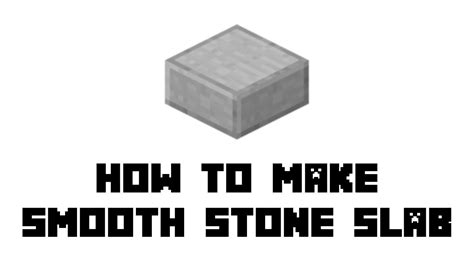 Minecraft Survival: How to Make Smooth Stone Slab - YouTube