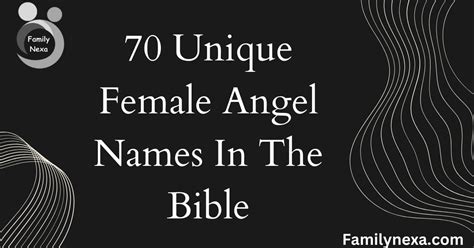 70 Unique Female Angel Names In The Bible (With Meanings)