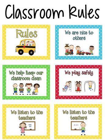 Pre-K Classroom Rules | Preschool classroom rules, Classroom rules ...