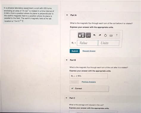 Solved In a physics laboratory experiment, a coil with 220 | Chegg.com