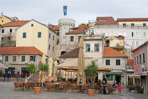 Center Square of Herceg-Novi Old Town Editorial Stock Photo - Image of heritage, historic: 69900613